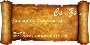 Csengeri Zsuzsanna névjegykártya