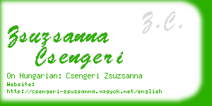 zsuzsanna csengeri business card